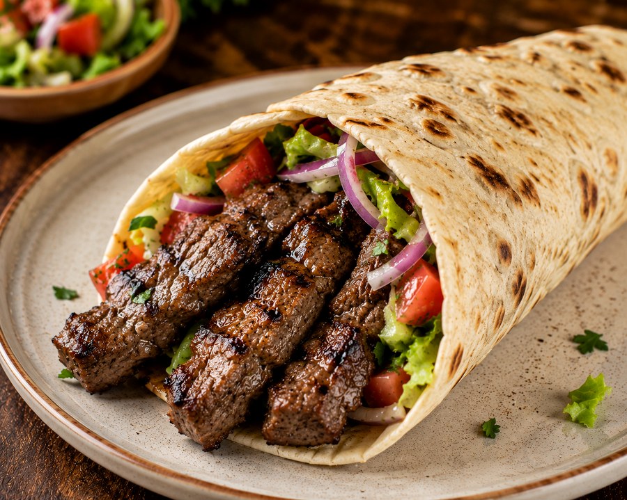 Beef Skewers Laffa
