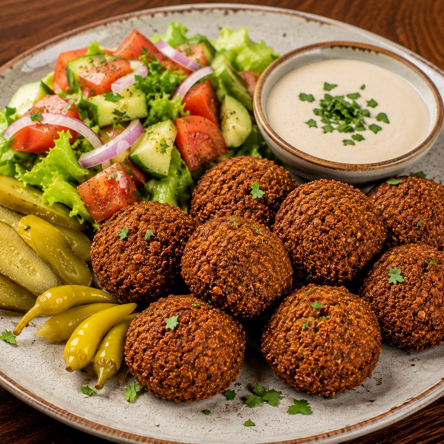 Fresh falafel plate