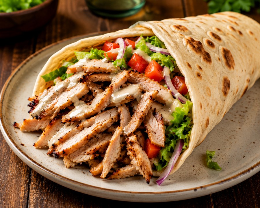 Turkey Shawarma Laffa
