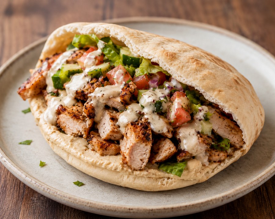 Turkey Shawarma Pita